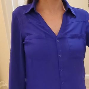 Electric Purple Express Button Down